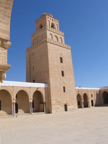 photo : 17 Le minaret de la Grande mosquee de Kairouan (19/05/2010)