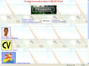 Le site perso de Hervé Chuzeville en 1997.