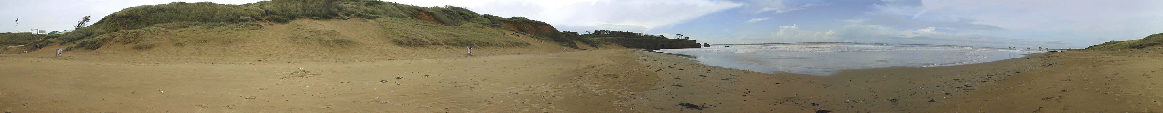 Panorama : Visite virtuelle de la plage de Gohaud.