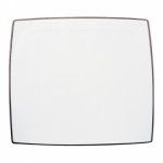 Assiette de pr&eacute;sentation carr&eacute;e