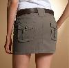 mini jupe battle kaki taille basse en coton 33 cm pas chere 5 euros tipster (agrandir la photo)