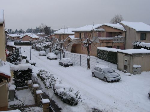 photo : neige a Lyon Saint Priest 11 (10/01/2010)
