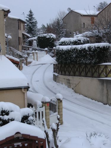 photo : neige a Lyon Saint Priest 13 (10/01/2010)