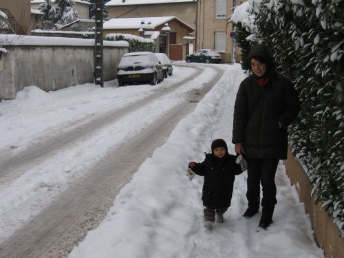 photo : neige a Lyon Saint Priest 19 (10/01/2010)