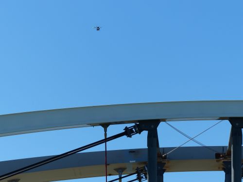 photo : Installation du pont Raymond Barre a Lyon 15 (03/09/2013)