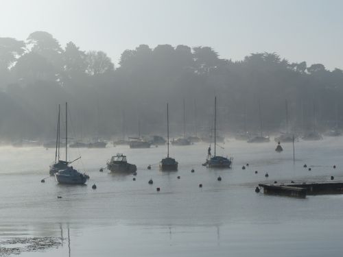 photo : Le port de Pornic dans la brume 01 (31/12/2014)