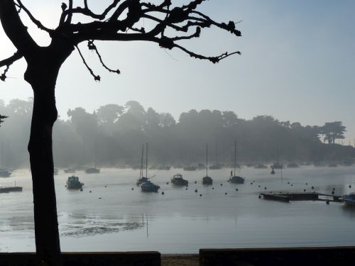 photo : Le port de Pornic dans la brume 02 (31/12/2014)
