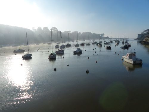 photo : Le port de Pornic dans la brume 09 (31/12/2014)