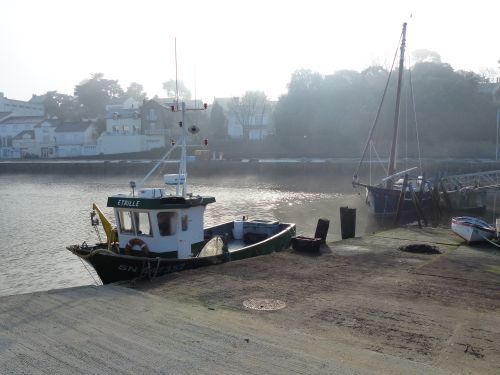 photo : Le port de Pornic dans la brume 14 (31/12/2014)