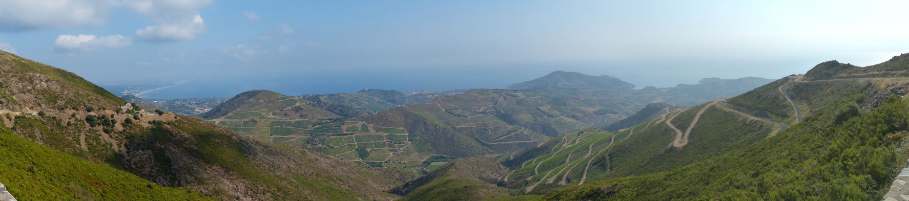 Vue panoramique d'Argelès-sur-Mer, Collioure, Port-Vendres et Banyuls-sur-Mer (23/08/2013)
