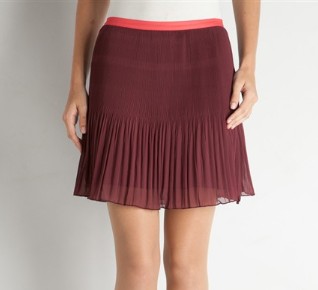 photo : jupe plissee bicolore cache cache